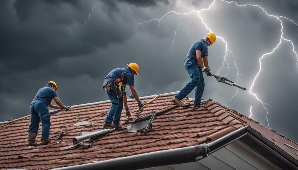 Austin storm damage roof repair company