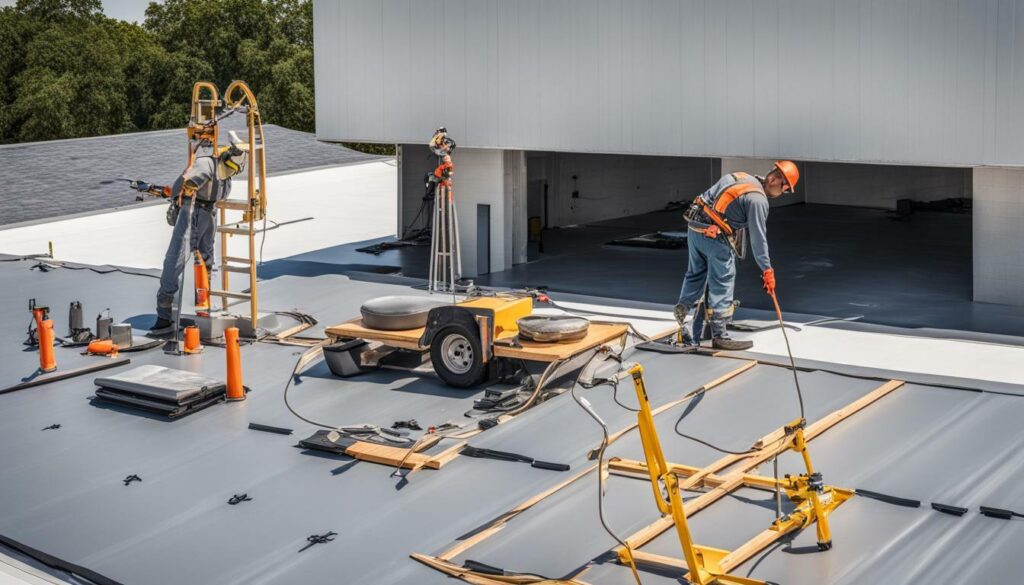 commercial flat roof repair Dallas TX