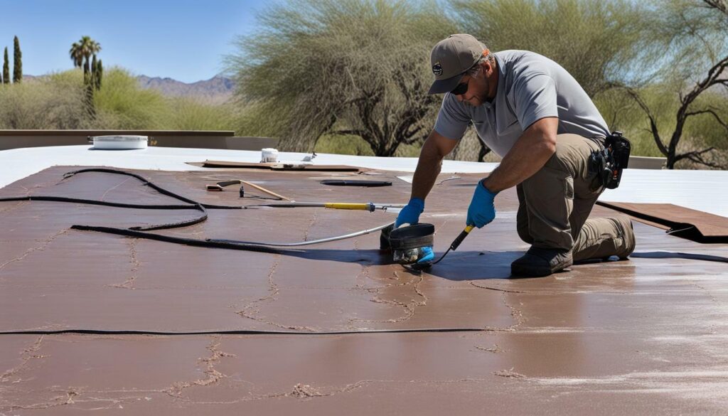flat roof repair contractor Tucson