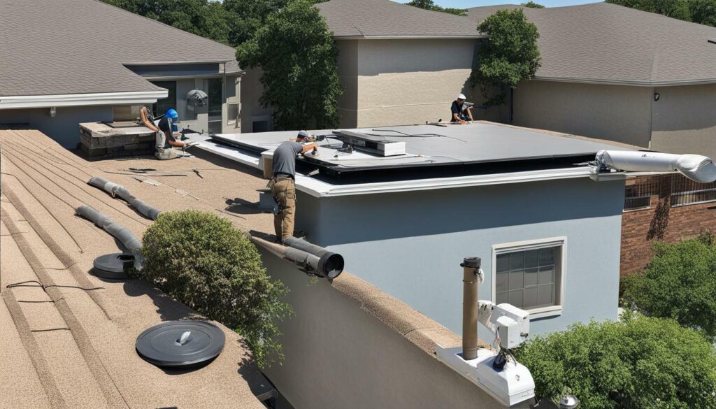 flat roof repair services in Dallas TX