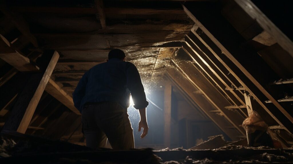 roof leak repair from inside attic
